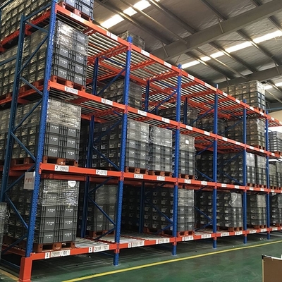 Steel Warehouse Storage Pallet Flow Racking Roller Rack With Powder Coating