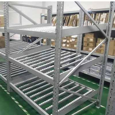 Steel Warehouse Storage Pallet Flow Racking Roller Rack With Powder Coating