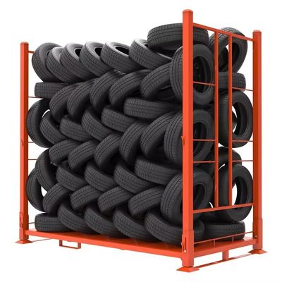 トラックタイヤ トラックタイヤ 折りたたむ鋼スタッキング タイヤラック