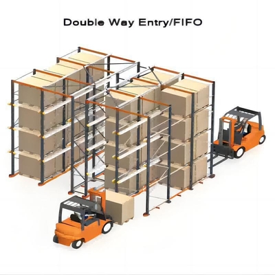 Heavy Duty Selective Pallet Racking System Rack Structure With 2000 Pallet Shuttle